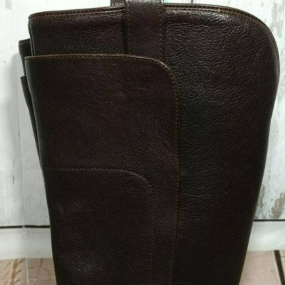 Frye Dark Brown Heeled Boots - Picture 2 of 8